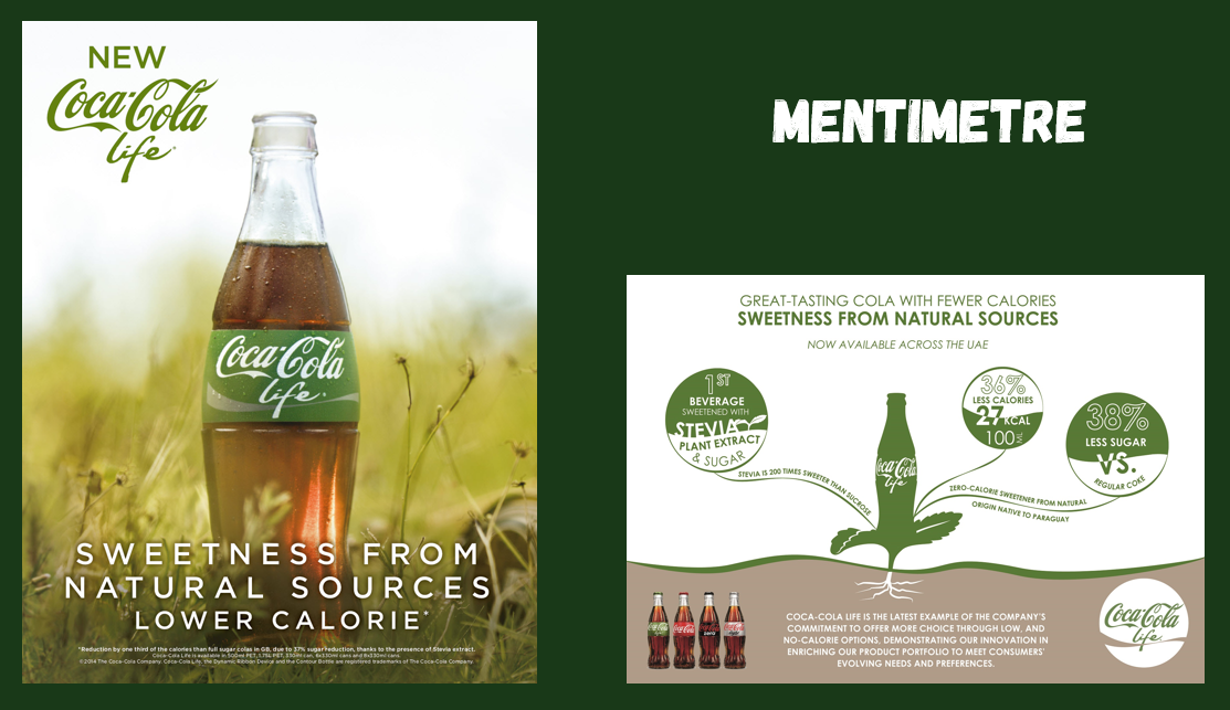 Coca-Cola Life, Greenwashing example