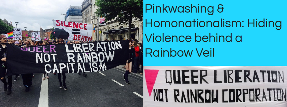 Banners: pinkwashing, homonationalism